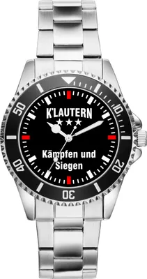 Produktbild von KIESENBERG Herrenuhr Armbanduhr Kaiserslautern Geschenk Artikel Idee Fan Analog Quartz 2284