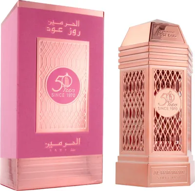 Obrázek produktu pro Al Haramain Rose Oud 100ml, Unisex, 100 ml, Bergamot, Ločidlo galbanorodé, Růžový pepř, Cedrové dřevo, Santalové dřevo, Pižmo, Větvičník slívový, Oud, 1 kusů