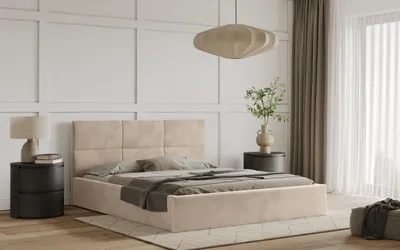 Obrázek produktu pro Postel TIVOLI 180x200 béžová s úložným prostorem