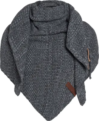 Produktbild von Knit Factory Coco Dreiecksschal - Anthrazit/Grau - 190x85 cm