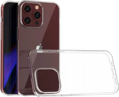 Produktbild von Für Apple iPhone 15 Pro Max Silikon Schutz Transparent Handy Tasche Etuis Cover Kappe Hülle