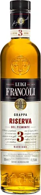 Produktbild von Luigi Francoli Grappa Riserva del Piemonte 3 Jahre Barrique | 41,5 % vol | 0,7 l