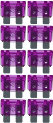 Immagine prodotto di baytronic 10x fusibile auto a spina piatta standard viola 3A