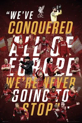 Obrázek produktu pro Fotbal - Plakát - Liverpool, FC - Evropa 2019