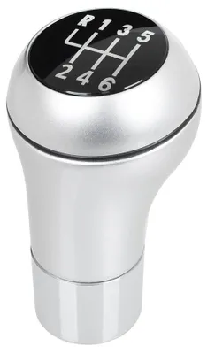 Produktbild von BMW E39 E46 E53 E60 E61 E81 E82 E83 E85 E87 E90 E91 E92 E93 Schaltknauf SILBER+CHROM 6-GANG