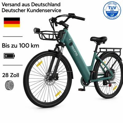 Produktbild von VELOPRO C1Pro Pedelec 28 Zoll E-Bike, 36V 18Ah Akku(80-100km), Shimano 7 Gang