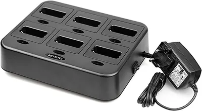 Zdjęcie produktu dla Ładowarka do krótkofalówek Retevis RT622, szybka ładowarka, ładowarka sześciokierunkowa do radiotelefonów Retevis RT622 RB619 (1 szt.)