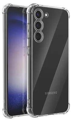 Immagine prodotto di Mayaxess, custodia in silicone antiurto per Galaxy S23, con angoli rinforzati e trasparente