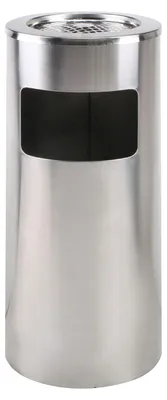 Stehender Aschenbecher 20 l Edelstahl mit Deckel