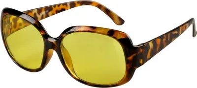 Produktbild von Brille 70er braun mit gelben Gläsern