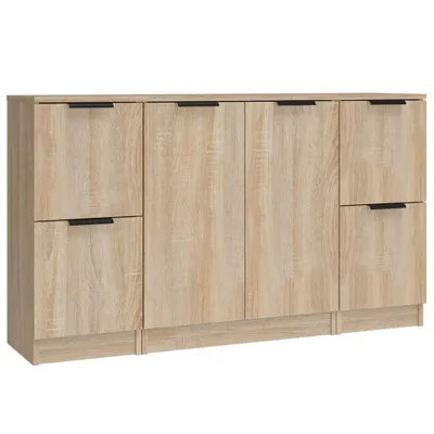 Produktbild von Sideboards 3 Stk. Sonoma-Eiche Holzwerkstoff