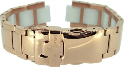 Produktbild von Jacques Lemans | Uhrenarmband, Edelstahl/Ceramic, rosé/weiß 42-3 D
