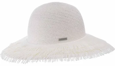Seeberger wuscheliger Papierstrohborten Flapper in weiß
