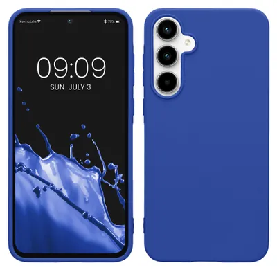 Produktbild von kwmobile Handyhülle für Samsung Galaxy A55 5G Hülle - TPU Case - Kabelloses Laden - Schutzhülle Cover in Baltik Blau