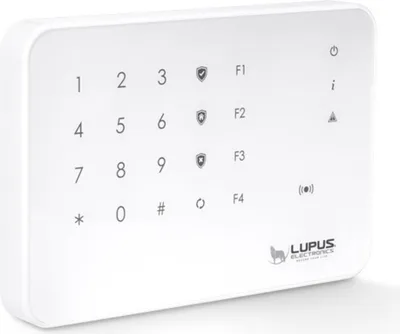 Zdjęcie produktu dla Lupus Electronics 12070, Klawiatura, Biały, Lupus Electronics, Ściana, LUPUSEC, IP66
