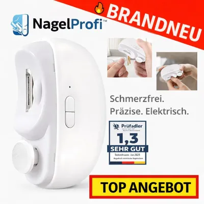 Obrázok produktu pre NagelProfi™ Elektrické nožnice na nechty, strihač nechtov, fréza na nechty