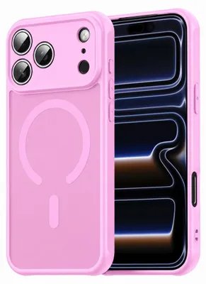 Produktbild von Techsuit - HaloFrost II MagSafe-Schutzhülle für iPhone 17 Pro – rosa