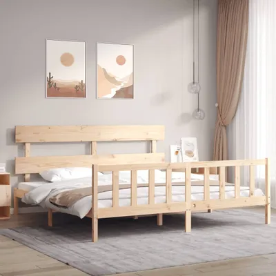 Obrázek produktu pro Maison Exclusive - Rám postele s čelem Super King Size masivní dřevo