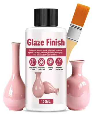 Glanzlack für Modellierton, 100 ml, inkl. Pinsel