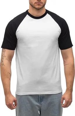 Produktbild von Spreadshirt AC/DC For Those About To Rock Logo Mit Kanone Herren Baseball Shirt, M, Weiß/Schwarz