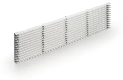 Image de NABER 8033013 Grille de ventilation de socle 2, argent, L 104 mm, L 480 mm