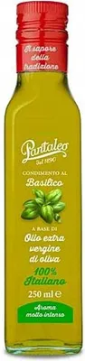 Obrázek produktu pro Pantaleo Basilico Olio Extra Vergine 250 ml olivový olej s bazalkou