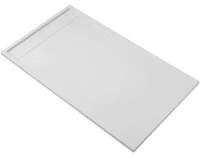 Zdjęcie produktu dla CERANO – prostokątna brodzik prysznicowy Lugo – SMC/kompozyt mineralny – biały matowy – 150 x 90 x 3 cm