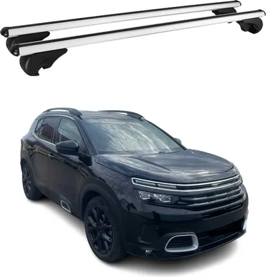 Produktbild von Dachträger Grundtäger für Citroen C5 Aircross 2018-2025 75kg Alu Silber 2 tlg