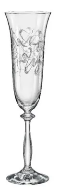 Produktbild von Sektgläser Sektglas Royal 190 ml 6er Set mit eingravierten Ornamenten Kristallgläser Bohemia Crystalex