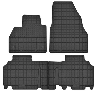 Produktbild von Gummimatten Fußmatten Schwarz für Renault Kangoo II 2008-2021 Set 4-tlg