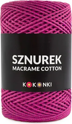 Produktbild von Makramee Garn Baumwolle 2mm 200m Pfingstrose