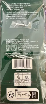Produktbild von Starbucks Enamel Keychain Emaille Schlüsselanhänger Becher rot/violett