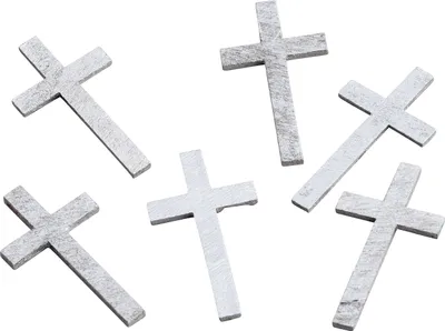 Produktbild von 8 Streuteile Kreuz silber