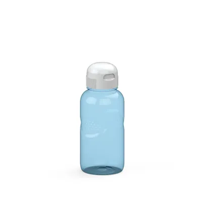 Produktbild von Trinkflasche Carve 'Sports' 500 ml - robuste Tritan Wasserflasche für Schule, Sport und aktive Freizeit - Transparent-Blau