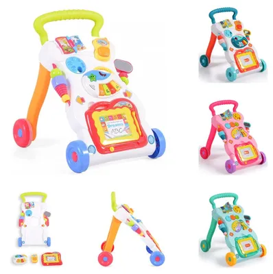 Produktbild von Moni Lauflernwagen Dreams, Spielcenter, Zeichenbrett, Melodien und Geräusche blau