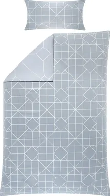 Produktbild von Erwin Müller Wendebettwäsche grau 1x 135x200 cm + 1x 40x80 cm