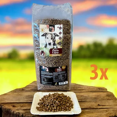 Produktbild von HAPPYFOR Dogs PURE CARE Senior Hundetrockenfutter Geflügel 3 x 3 kg