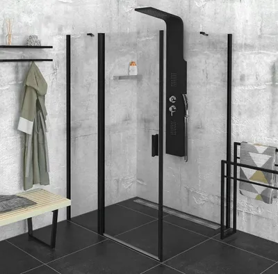 Zdjęcie produktu dla Zoom Line Black Prostokątna kabina prysznicowa 1400x1000mm wariant L/R