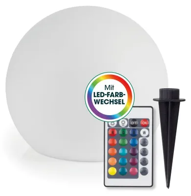 Immagine prodotto di Lampada solare EASYmaxx Sfera 20 cm, lampada solare 5 modalità di illuminazione - Lampada solare LED