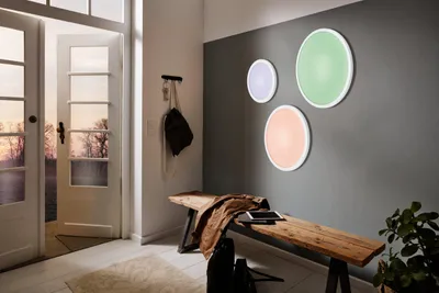 Produktbild von EGLO connect LED Deckenleuchte SARSINA-C Panel, Smart Home Deckenlampe, Ø 45 cm, inkl. Fernbedienung, dimmbar, Weißtöne und Farben einstellbar