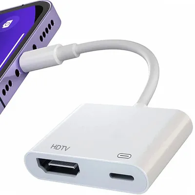 Produktbild von Lightning-zu-HDMI-Adapter, 1080P Digitaler AV-Adapter für HDTV/Projektor/Monitor