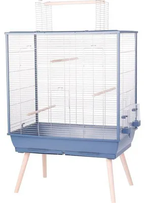 Image de Cage à Oiseaux Zolux Néolife, 81 x 48 x 130 cm, Perruche Calopsitte Canari, Bleu