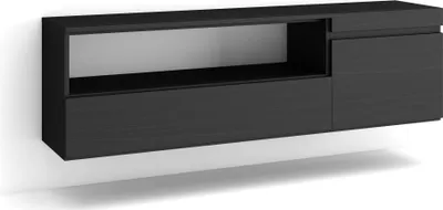 Immagine prodotto di COZY Mobile TV Soggiorno, 150x35x45cm, Per TV fino a 65, Sospeso, da appendere, Nero