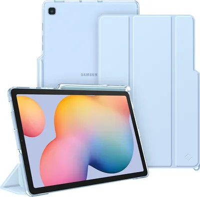 Produktbild von Fintie Hülle für Samsung Galaxy Tab S6 Lite 10.4 2022/2020 SM-P610/P613/P615/P619 - Slim Schutzhülle mit Transparenter Rückseite Abdeckung Cover, Auto Sleep/Wake, Himmelblau