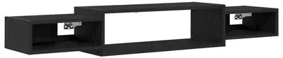 Immagine prodotto di Mobile TV da Parete A parete Rovere Nero 140 x 28 x 21 cm