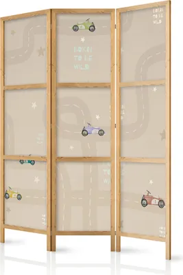 Productafbeelding van Japanse roomverdelers voor kinderen, 135x172 cm, 3-delig, wit