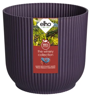 Produktbild von elho® The Winery Collection Pflanzenübertopf Dunkelviolett Ø 22 cm - Kunststoff