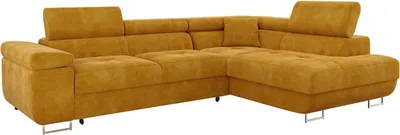 Produktbild von MIRJAN24 Ecksofa Torezio, Stilvoll Eckcouch mit Bettkasten und Schlaffunktion, Moderne Schlafsofa (Farbe: Wave 05, Seite: Rechts)