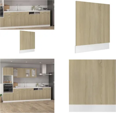 Produktbild von vidaXL Geschirrspülerblende Sonoma Eiche 59,5x3x67 cm Holzwerkstoff - Geschirrspülerblende - Geschirrspülerblenden - Geschirrspüler Frontblende - Geschirrspüler Frontblenden