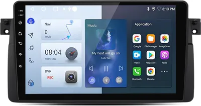 Image de 9 pouces Android13 autoradio 2+64G Carplay pour BMW E46 1998-2006 GPS Navi BT WIFI SWC USB DAB+ 4Core